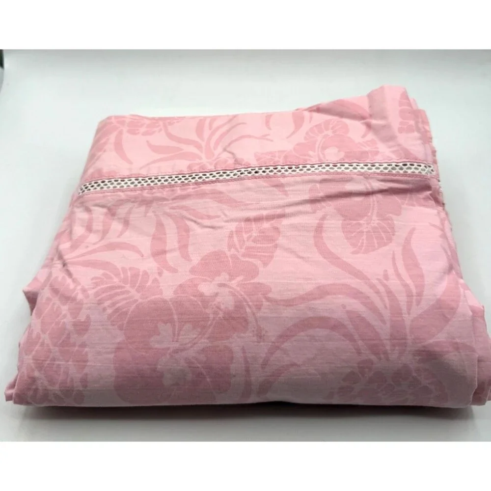Lilly Pulitzer Pottery Barn Pink Pineapple FULL Flat Sheet Rare Retired